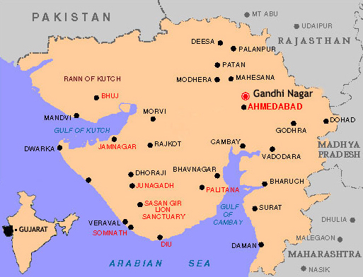 Gujrat Map