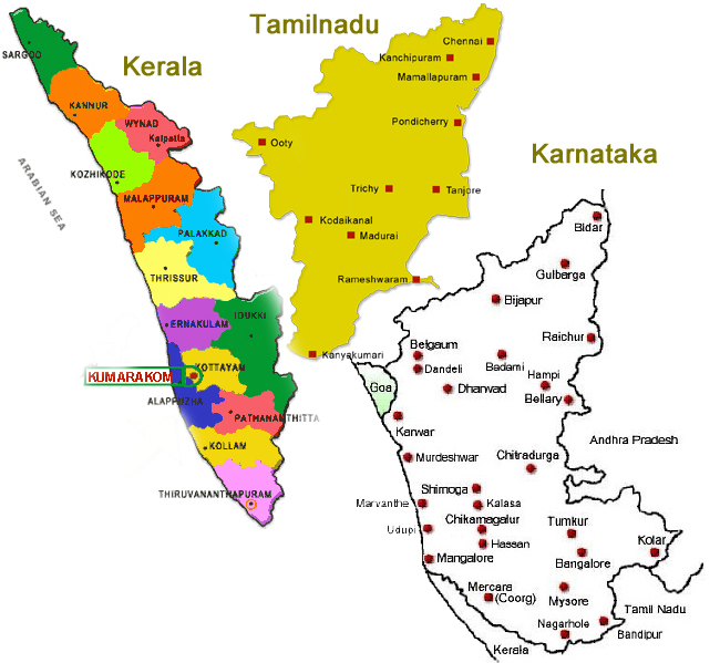 South India Map